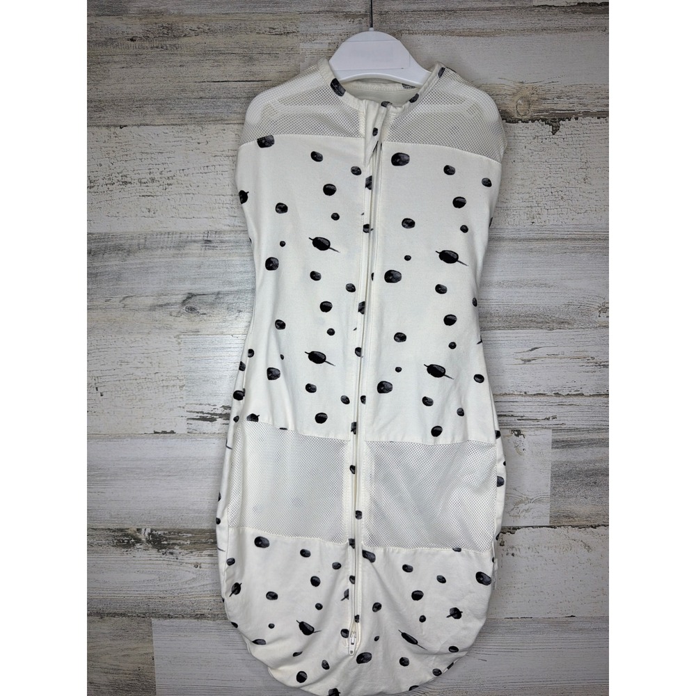 Happiest Baby Sleepea Swaddle Kids Large White Black Planets Space EUC